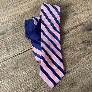 Tommy Hilfiger | Pink/Navy Diagonal Striped Tie